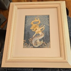 Hobby Lobby Cream and Blue Angelic Painting
